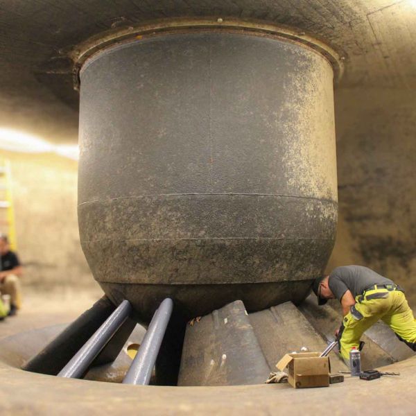 Revision Leitschaufeln Eniwa Wasserkraftwerk Aarau