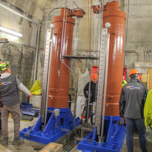 Grundablass Zylinder Wasserkraftwerk Sarganserland
