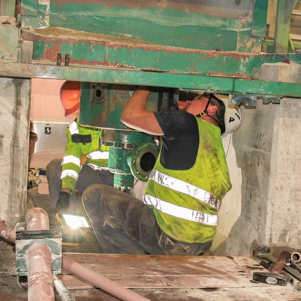 Revision Presse für Herstellung von Kalksandsteinen