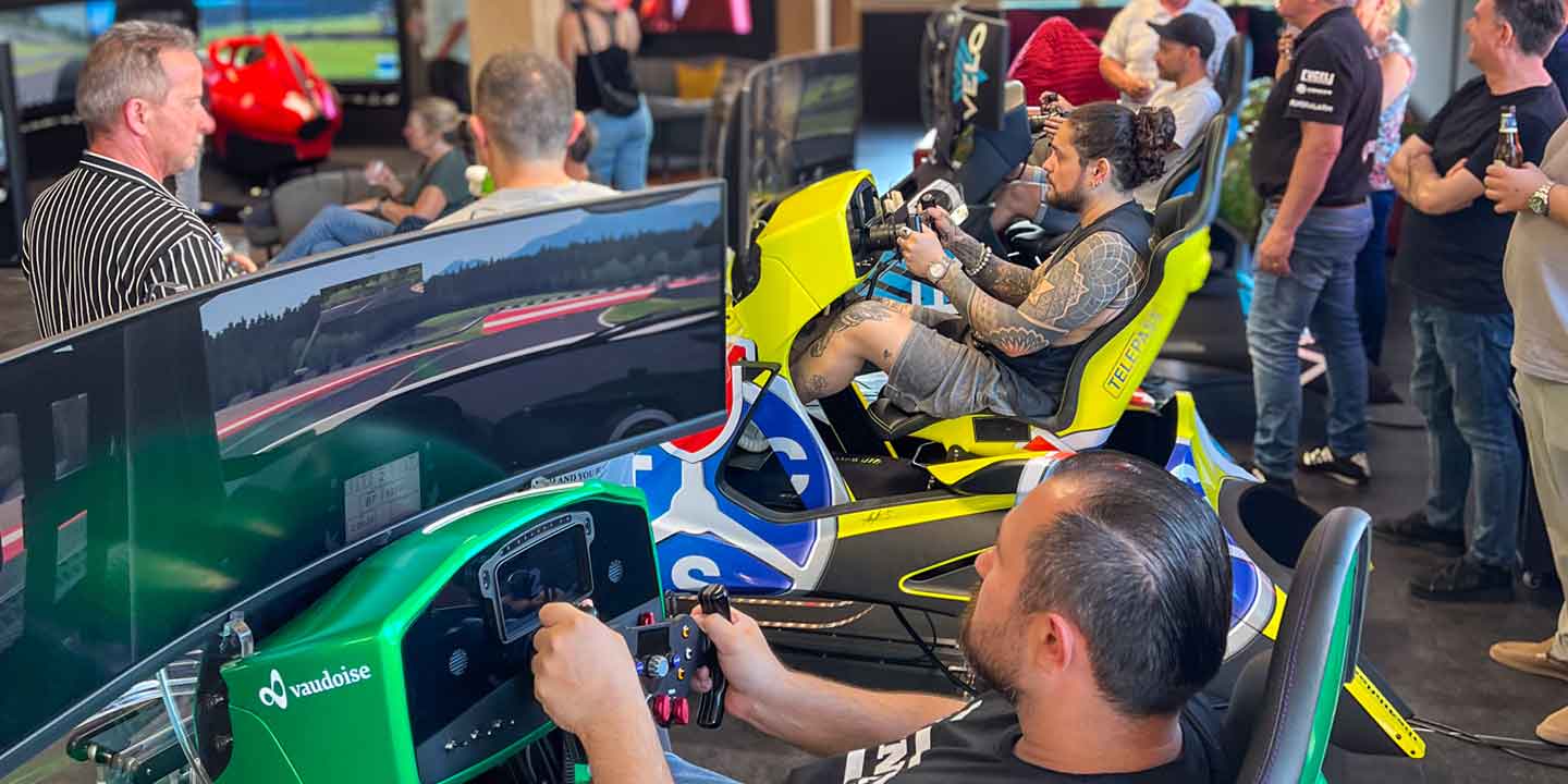 Racing-Teamevent über den Dächern Oltens